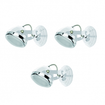 T12022A-1R (x3) Juno Packet White adjustable spot with chrome ring and glass+ T12022A-1R (x3) Juno Packet White adjustable spot with chrome ring and glass+