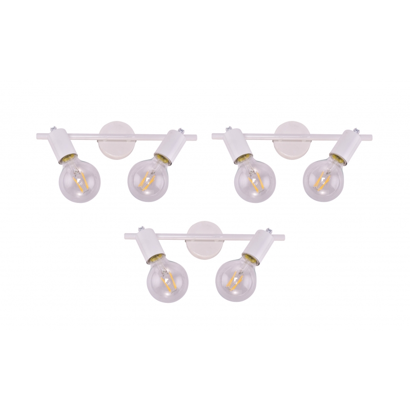 SE 137-2AW (x3) Soma Packet White adjustable spotlight+