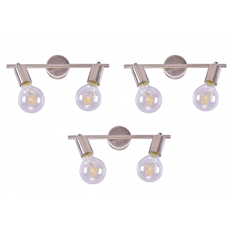 SE 137-2AN (x3) Soma Packet Nickel mat adjustable spotlight+ SE 137-2AN (x3) Soma Packet Nickel mat adjustable spotlight+