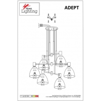 SE21-BL-100-MS2 ADEPT PENDANT Black Metal Pendant Black Metal Shade+