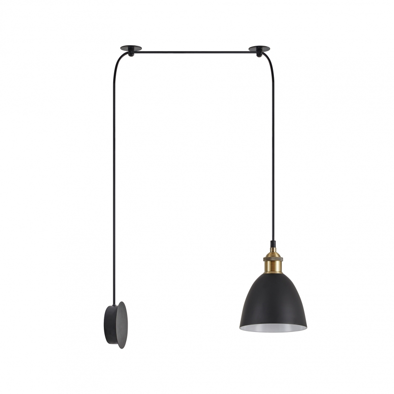 SE21-BR-10-BL1W-MS2 MAGNUM BRONZE Black Metal Shade Wall Lamp+ SE21-BR-10-BL1W-MS2 MAGNUM BRONZE Black Metal Shade Wall Lamp+