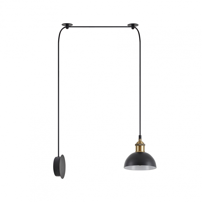 SE21-BR-10-BL1W-MS3 MAGNUM BRONZE Black Metal Shade Wall Lamp+ SE21-BR-10-BL1W-MS3 MAGNUM BRONZE Black Metal Shade Wall Lamp+