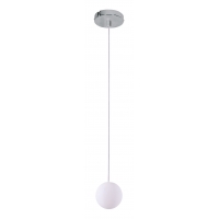 SE1110-1-OP ALESSIA Φ10 WHITE OPAL GLASS PENDANT METAL CHROME BODY Ζ3 SE1110-1-OP ALESSIA Φ10 WHITE OPAL GLASS PENDANT METAL CHROME BODY Ζ3