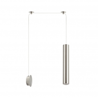 SE21-NM-5-NM1W ADEPT TUBE NICKEL MAT Nickel Matt Pendant+ SE21-NM-5-NM1W ADEPT TUBE NICKEL MAT Nickel Matt Pendant+
