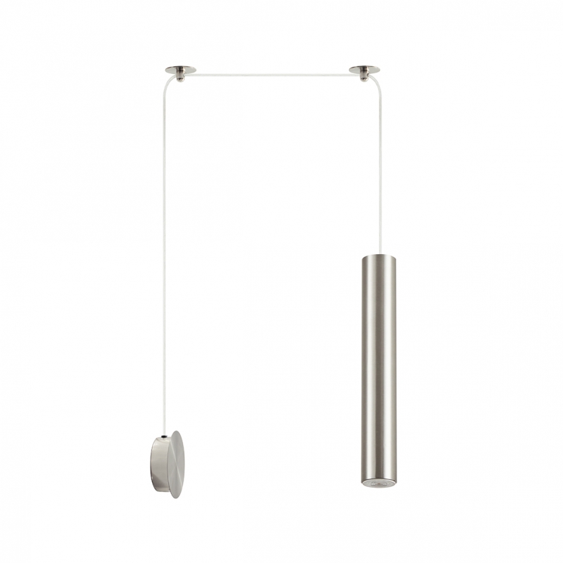 SE21-NM-5-NM1W ADEPT TUBE NICKEL MAT Nickel Matt Pendant+ SE21-NM-5-NM1W ADEPT TUBE NICKEL MAT Nickel Matt Pendant+