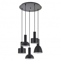 SE21-BL-4-5BL-MS123 ADEPT FLEX Black Pendant Black Metal Shade+ SE21-BL-4-5BL-MS123 ADEPT FLEX Black Pendant Black Metal Shade+