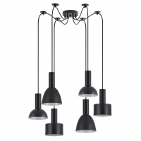 SE21-BL-4-BL6-MS12 ADEPT FLEX Black Pendant Black Metal Shade+ SE21-BL-4-BL6-MS12 ADEPT FLEX Black Pendant Black Metal Shade+