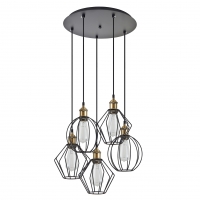 SE21-BR-10-5BL-GR12 MAGNUM FLEX Bronze Metal Pendant Black Metal Grid+ SE21-BR-10-5BL-GR12 MAGNUM FLEX Bronze Metal Pendant Black Metal Grid+