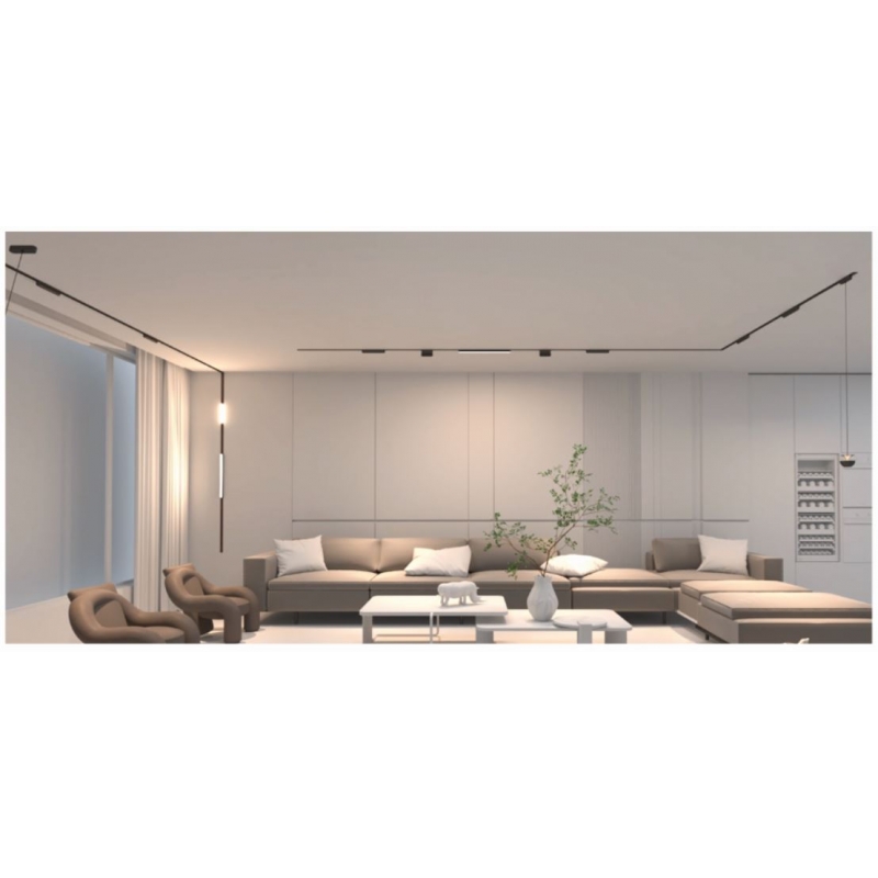 MF30-06-01 MAGNETIC FLEX 48V Pendant Module 8W  640Lm 3000K Lightings Surface Mounted Black 1Γ3