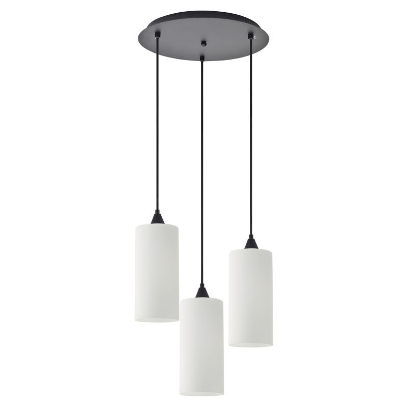 SE21-BL-4-3BL-GL3 ADEPT TUBE Pendant White Glass+ SE21-BL-4-3BL-GL3 ADEPT TUBE Pendant White Glass+
