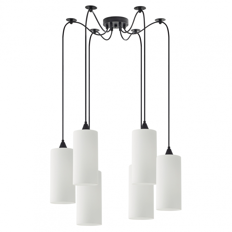 SE21-BL-4-BL6-GL3 ADEPT TUBE Pendant White Glass+ SE21-BL-4-BL6-GL3 ADEPT TUBE Pendant White Glass+