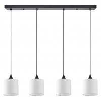 SE21-BL-B10-4BL-SH1 ADEPT PENDANT White Shade Pendant+ SE21-BL-B10-4BL-SH1 ADEPT PENDANT White Shade Pendant+