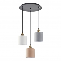 SE21-BR-10-3BL-SH123 MAGNUM FLEX White, Grey,Brown Shade Pendant + SE21-BR-10-3BL-SH123 MAGNUM FLEX White, Grey,Brown Shade Pendant +