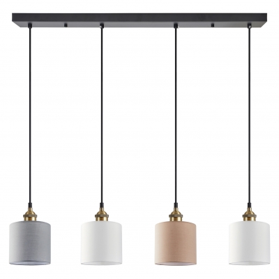SE21-BR-10-4BL-SH123  MAGNUM FLEX White, Grey ,Brown Shade Pendant+