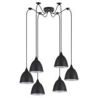 SE21-BL-B10-BL6-MS2 ADEPT PENDANT Black Metal Shade + SE21-BL-B10-BL6-MS2 ADEPT PENDANT Black Metal Shade +
