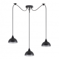 SE21-BL-B10-BL3-MS3 ADEPT PENDANT Black Metal Shade + SE21-BL-B10-BL3-MS3 ADEPT PENDANT Black Metal Shade +