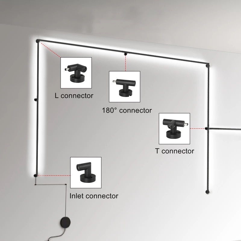 SM-IN-M-C Linear Slim Surface Mounted Input-Με τροφοδοσία Middle Connector DC24V IP44 1Α3 SM-IN-M-C Linear Slim Surface Mounted Input-Με τροφοδοσία Middle Connector DC24V IP44 1Α3