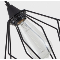 SE21-BL-B10-BL3-GR1 ADEPT PENDANT Black Metal Grid Pendant+ SE21-BL-B10-BL3-GR1 ADEPT PENDANT Black Metal Grid Pendant+