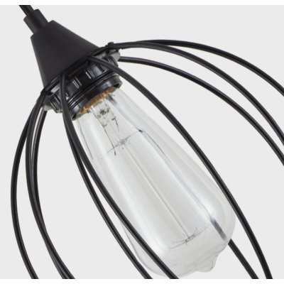 SE21-BL-B10-4BL-GR12 ADEPT FLEX Black Metal Grid Pendant+