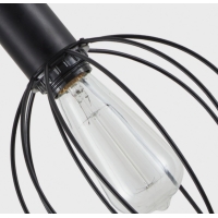 SE21-BL-4-4BL-GR12 ADEPT FLEX Black Pendant Black Metal Grid+ SE21-BL-4-4BL-GR12 ADEPT FLEX Black Pendant Black Metal Grid+