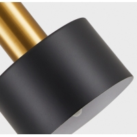 SE21-GM-52-MS1  ADEPT WALL LAMP Gold Matt Wall lamp with Switcher and Black Metal Shade+