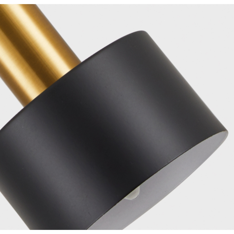 SE21-GM-52-MS1  ADEPT WALL LAMP Gold Matt Wall lamp with Switcher and Black Metal Shade+