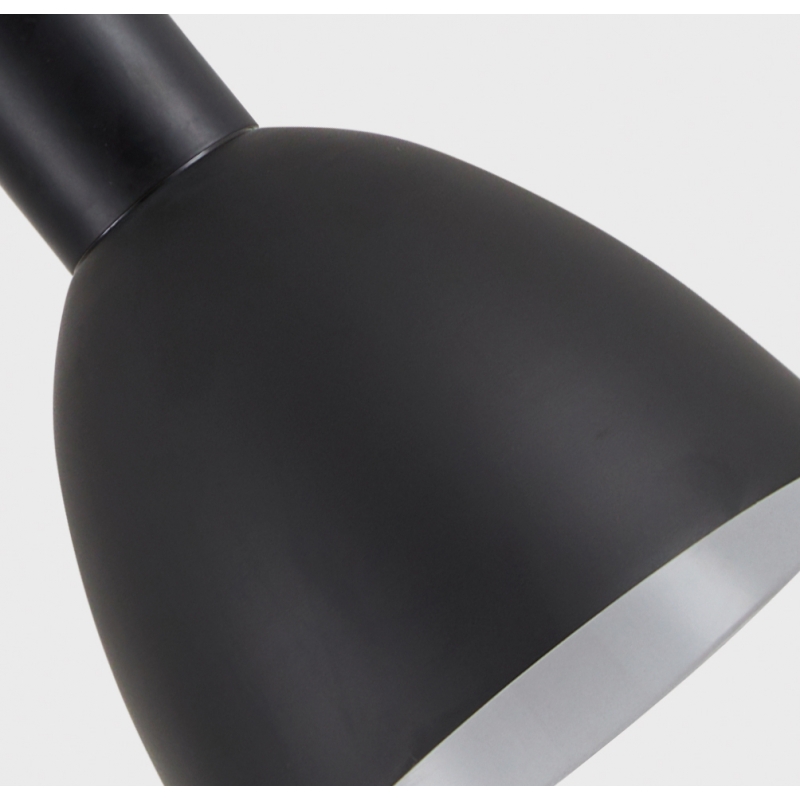 SE21-BL-22-MS2  ADEPT BLACK WALL LAMP BLACK METAL SHADE+