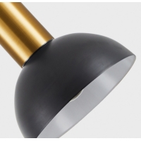 SE21-GM-4-MS3 ADEPT TUBE Gold Matt Pendant Black Metal Shade+