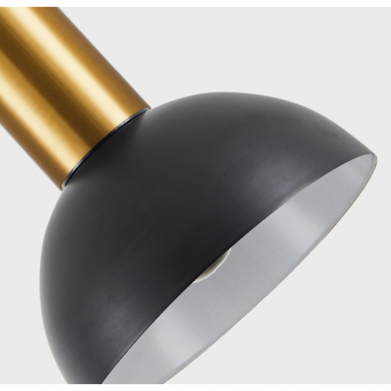 SE21-GM-4-MS3 ADEPT TUBE Gold Matt Pendant Black Metal Shade+