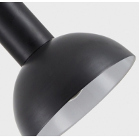 SE21-BL-52-MS3 ADEPT WALL LAMP Black Wall Lamp with Switcher and Black Metal Shade+ SE21-BL-52-MS3 ADEPT WALL LAMP Black Wall Lamp with Switcher and Black Metal Shade+