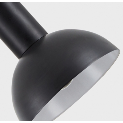 SE21-BL-52-MS3 ADEPT WALL LAMP Black Wall Lamp with Switcher and Black Metal Shade+