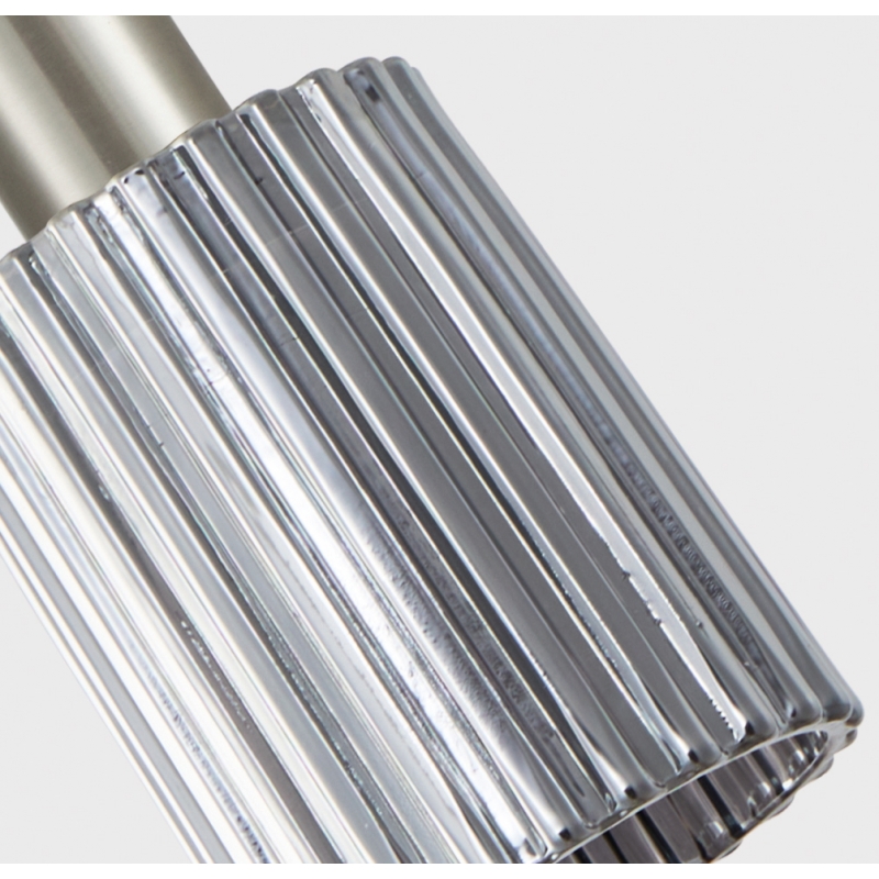 SE21-NM-4-NM1W-GL1 ADEPT TUBE Nickel Matt Wall Lamp Smoked Glass+ SE21-NM-4-NM1W-GL1 ADEPT TUBE Nickel Matt Wall Lamp Smoked Glass+