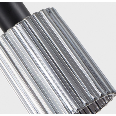 SE21-BL-4-4BL-GL1 ADEPT TUBE Black Pendant Smoked Glass+ SE21-BL-4-4BL-GL1 ADEPT TUBE Black Pendant Smoked Glass+