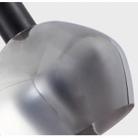 SE21-BL-4-BL3-GL2 ADEPT TUBE Black Pendant Smoked Glass+