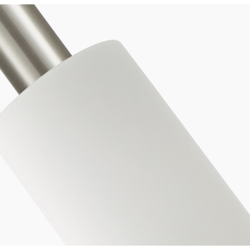 SE21-NM-4-NM1W-GL3 ADEPT TUBE Nickel Matt Wall Lamp White Glass+