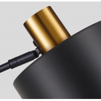 SE21-GM-16-MS1 GOLD MATT WALL LAMP BLACK METAL SHADE+