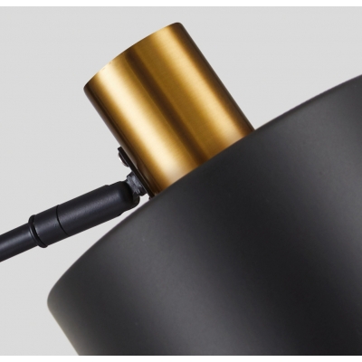 SE21-GM-9-MS1 ADEPT WALL LAMP Gold Matt and Black Metal Wall Lamp Black Metal Shade+