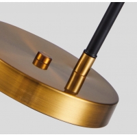SE21-GM-39 ADEPT GOLD MATT & BLACK FLOOR LAMP 1Β1
