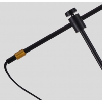 SE21-GM-39-GR2 ADEPT FLOOR LAMP Gold Matt and Black Metal Floor Lamp Black Metal Grid+