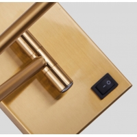 SE21-GM-9 ADEPT GOLD MATT & BLACK WALL LAMP Β3