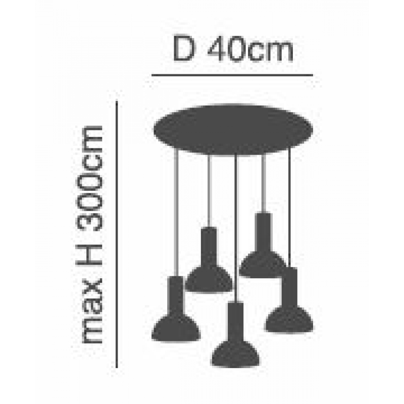 SE21-NM-4-5NM-MS3 ADEPT TUBE Nickel Matt Pendant Black Metal Shade+ SE21-NM-4-5NM-MS3 ADEPT TUBE Nickel Matt Pendant Black Metal Shade+