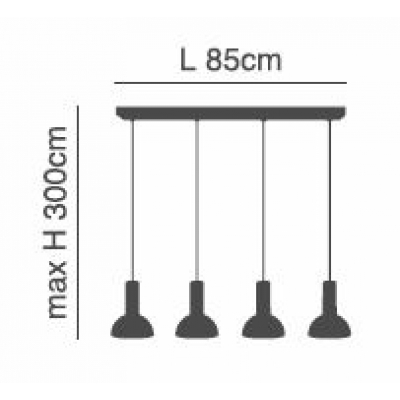 SE21-NM-4-4NM-MS3 ADEPT TUBE Nickel Matt Pendant Black Metal Shade+ SE21-NM-4-4NM-MS3 ADEPT TUBE Nickel Matt Pendant Black Metal Shade+