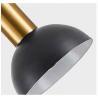 SE21-GM-9-MS3 ADEPT WALL LAMP Gold Matt and Black Metal Wall Lamp Black Metal Shade+ SE21-GM-9-MS3 ADEPT WALL LAMP Gold Matt and Black Metal Wall Lamp Black Metal Shade+