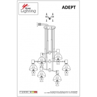 SE21-BL-100-MS3 ADEPT PENDANT Black Metal Pendant Black Metal Shade+