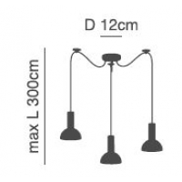 SE21-BL-4-BL3-MS3 ADEPT TUBE Black Pendant Black Metal Shade+ SE21-BL-4-BL3-MS3 ADEPT TUBE Black Pendant Black Metal Shade+