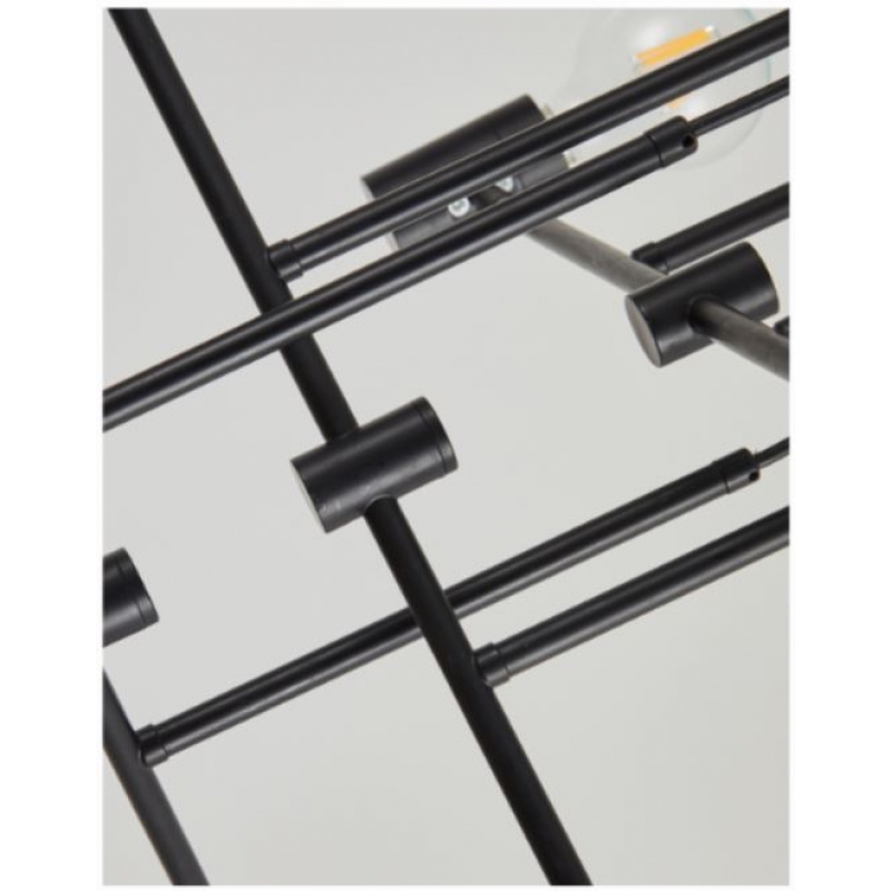 SE21-BL-120-SH1 ADEPT BLACK PENDANT WHITE SHADE+ SE21-BL-120-SH1 ADEPT BLACK PENDANT WHITE SHADE+