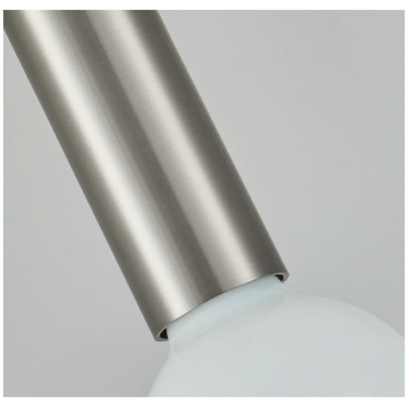 SE21-NM-4-NM1W-GL2 ADEPT TUBE Nickel Matt Wall Lamp Smoked Glass+