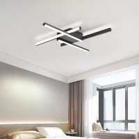 SE LED 90 AFFILATO CEILING BLACK 30W  3CCT 70x70x5cm IP20 220V 2 YEARS WARRANTY Α2