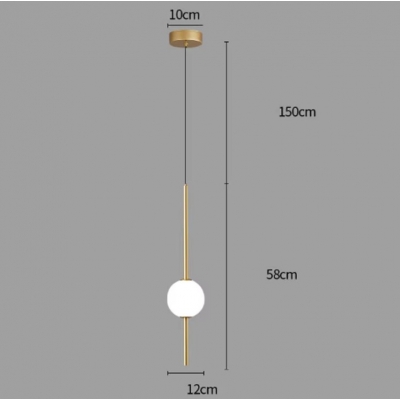 SE LED 12 AMALFI PENDANT GOLD 7W  3CCT 12x100cm IP20 220V 2 YEARS WARRANTY E3
