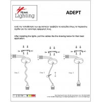 SE21-NM-4-NM1W-GL2 ADEPT TUBE Nickel Matt Wall Lamp Smoked Glass+